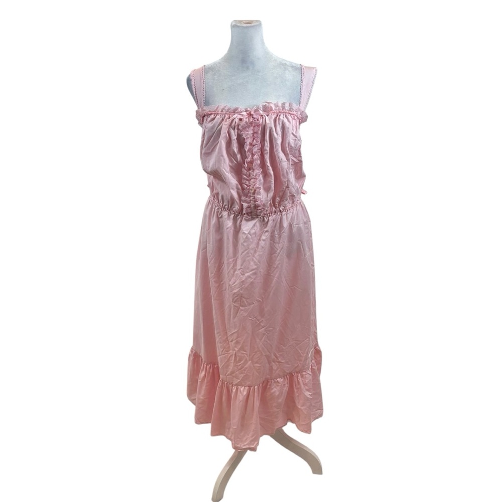 Ladies Vintage JJM New York Pink Prairie Style Dress Size 2X‎